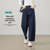 Women's Lyocell-Cotton Loose Fit Banana Jeans Dad Pants