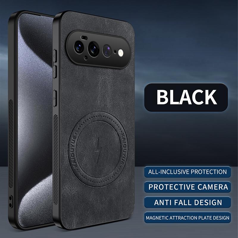 Shockproof Leather Magnetic Wireless Charging Phone Case for Google Pixel 11 10 9 Pro XL 9A 8A 7A for MagSafe Protective Cover