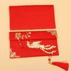 Classic Lucky Money Bag Clear Texture Faux Silk Visiting Relatives New Year Red Envelope for Family