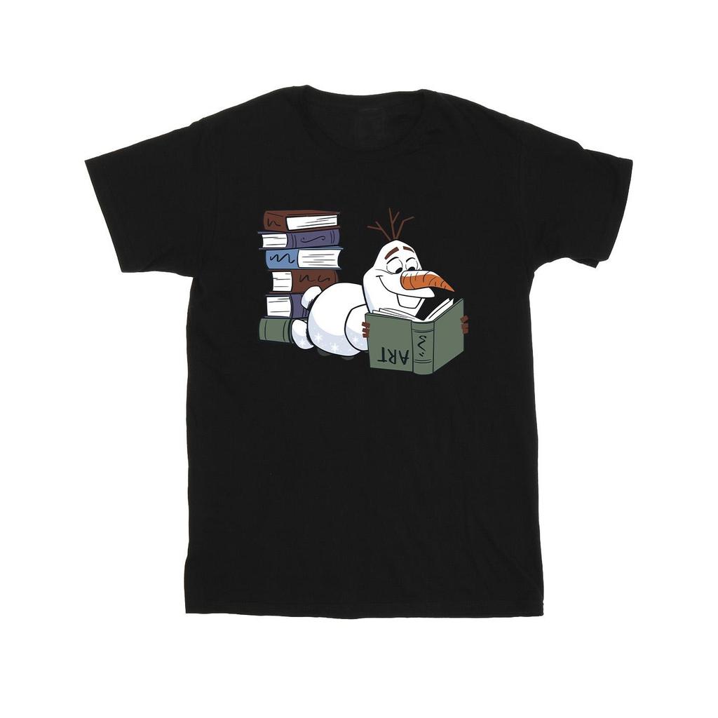 Frozen II Mens Olaf Reading Cotton T-Shirt