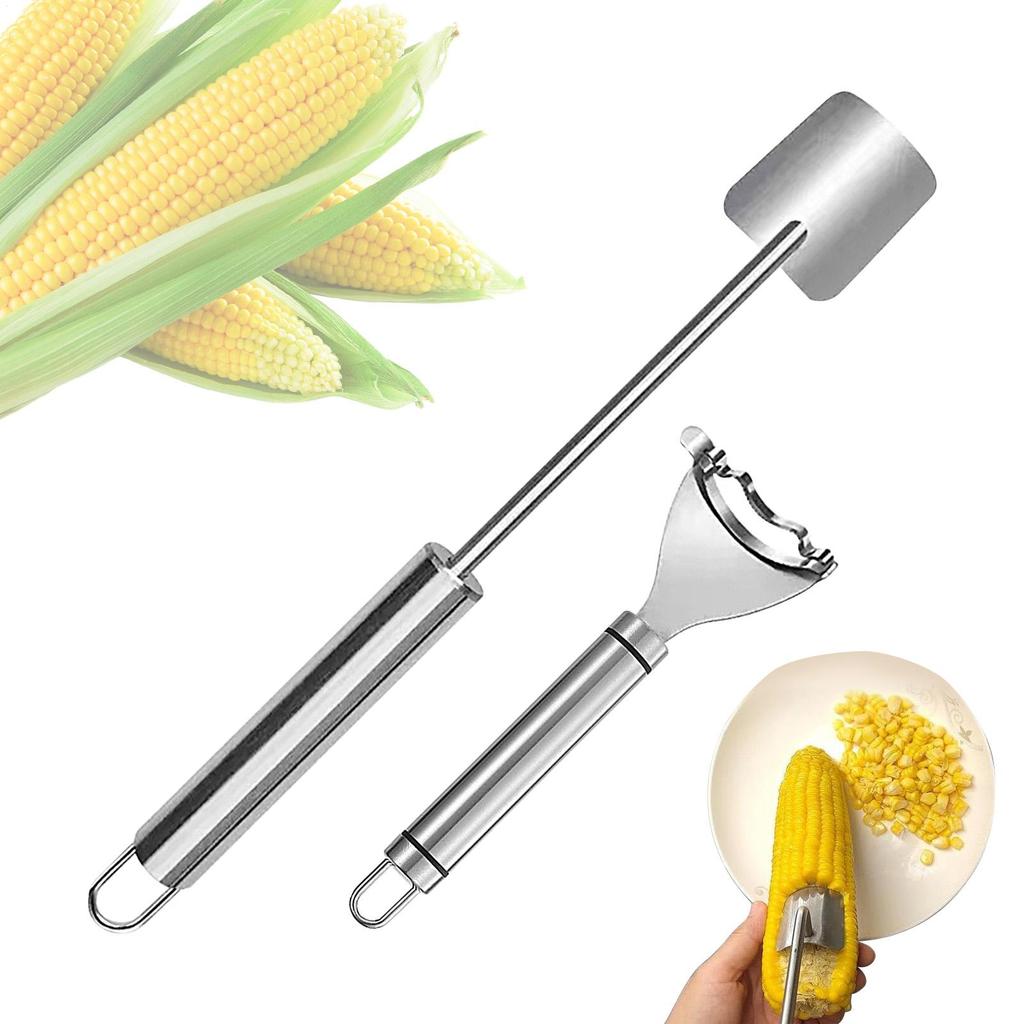 Stainless Steel Corn Peeler Serrated Corn Stripper Peelers Cob Shaver Planer Thresher Cutter Kitchen Fruit Vegetable Gadget Tool
