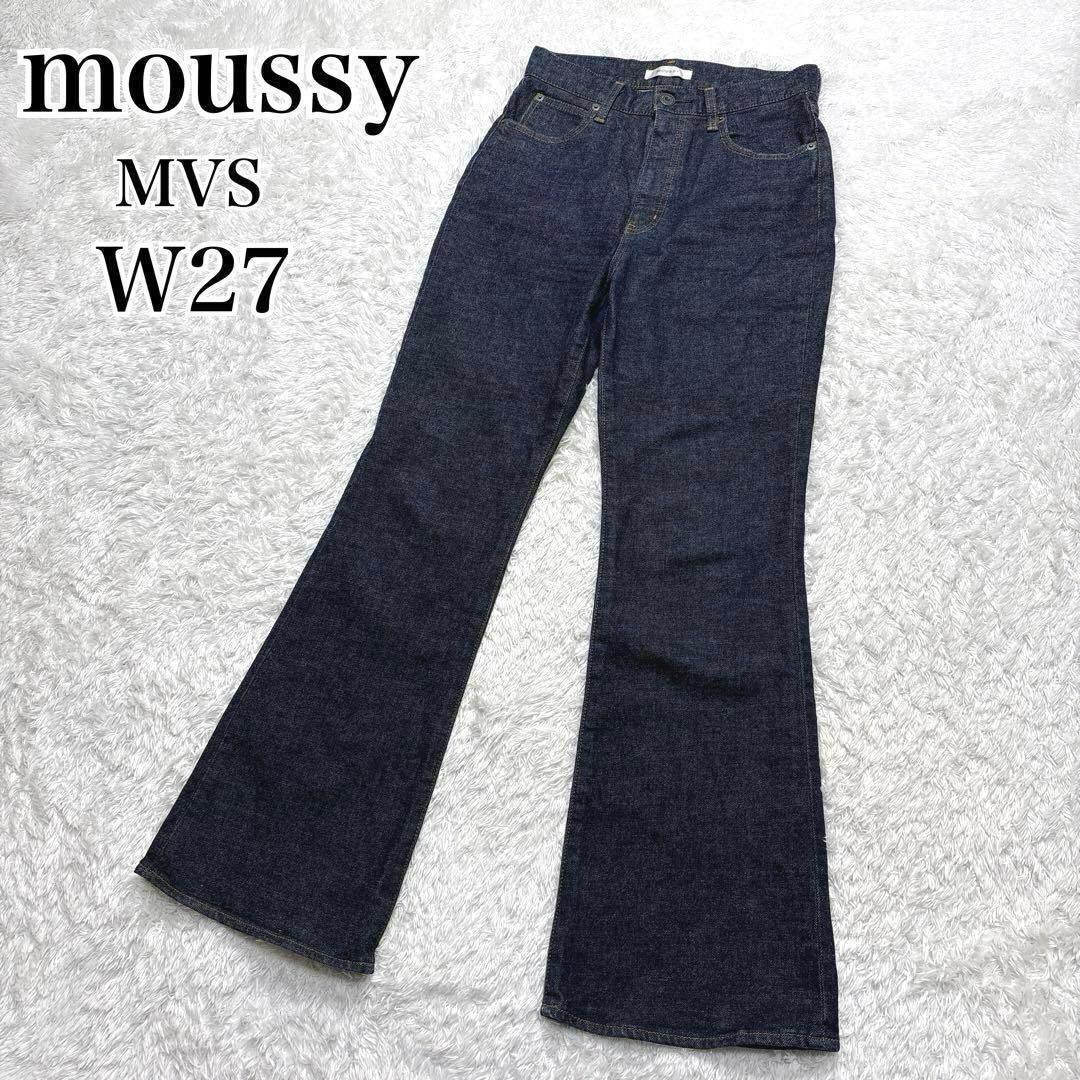 [Good Condition] MOUSSY MVS Flare Denim One Wash 27