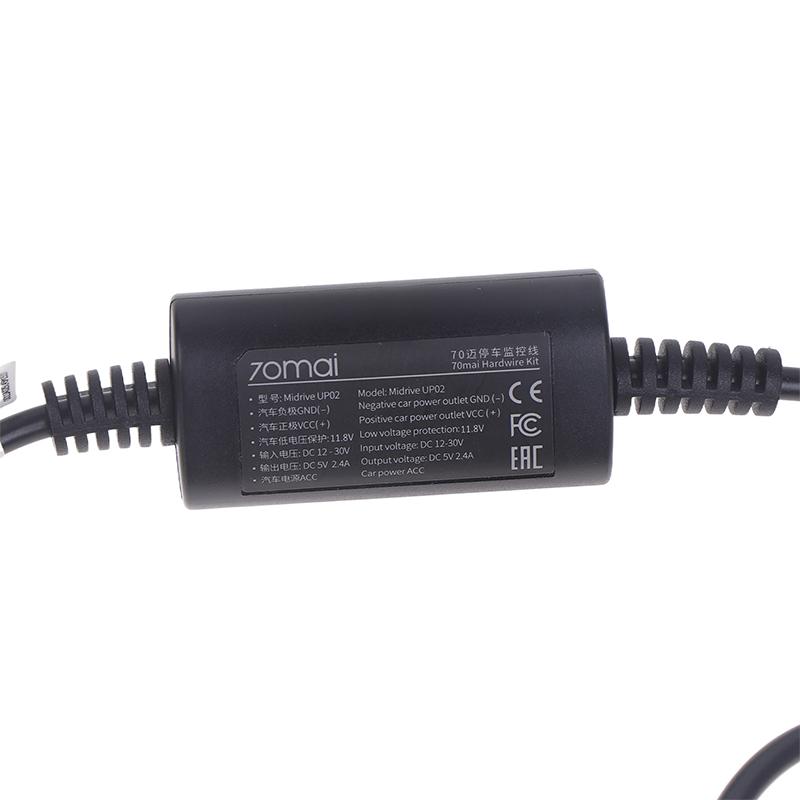 70Mai Parking Surveillance Cable Up02 For 70Mai 4K A500S A800S D06 D07 Lite2 D10 M300 Hardwire Kit Up02 24H Parking Monitor