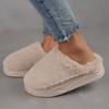 Plush Winter Slippers Soft & Cozy Women's Slippers Indoor/Outdoor House Shoes with Non-Slip EVA Sole, Warm Slip-On Design for Home & Casual Wear