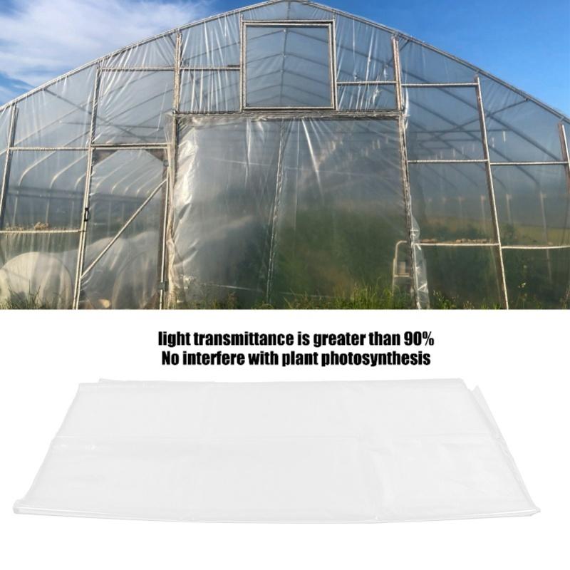 PE Plastic Film Transparent Dustproof Garden Plant Cover Greenhouse Agricultural Accessory2x10m / 6.6x32.8ft