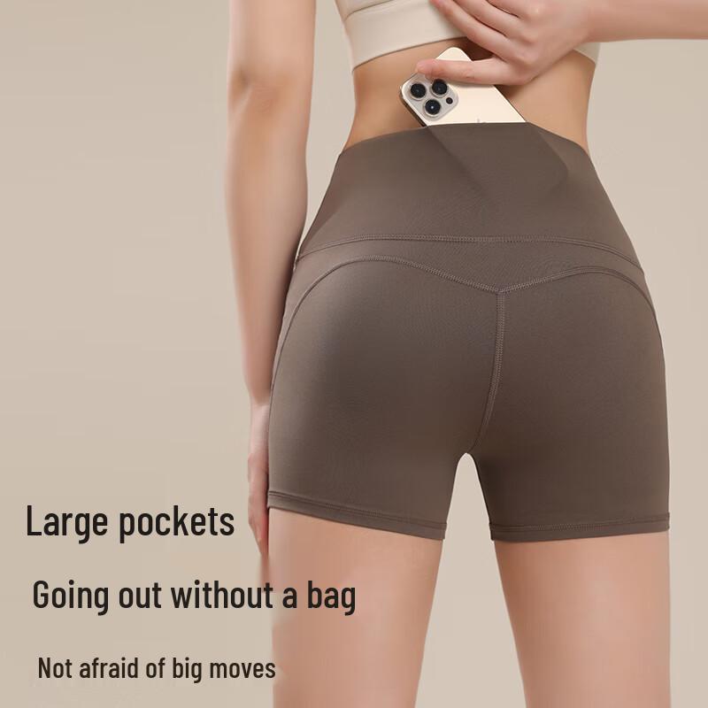 Women's High-Waist 3-Point Yoga & Sports Shorts