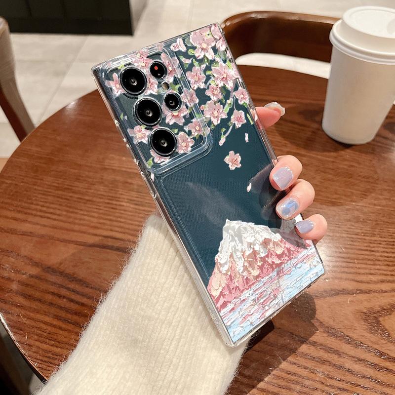 Colorful Floral Case For Samsung Galaxy S26 Ultra S25 FE S24 S23 S22 A54 A15 A35 A55 A16 A36 A56 A17 A37 A57 5G Clear Soft Cover
