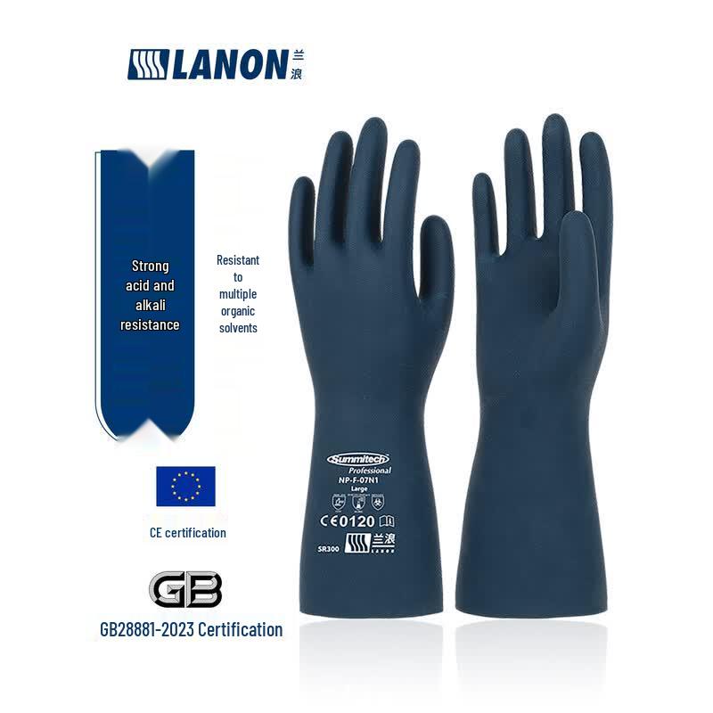 Lanlang Heavy-Duty Neoprene Chemical Gloves