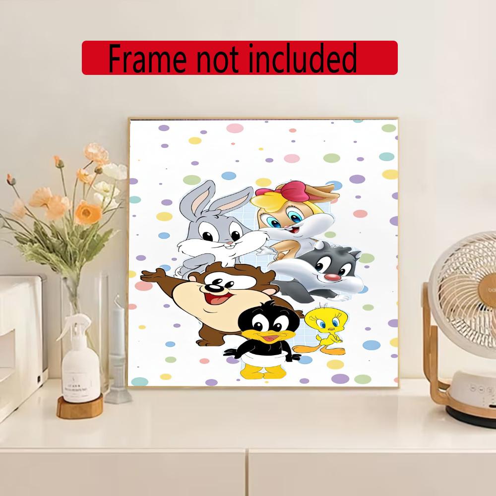 Looney Tunes 5D Diy Diamond Painting Round Diamond Mosaic Suitable For Beginners Diamond Painting Rhinestones Gift Frameless