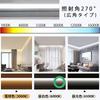 LED Fluorescent Tube, 10W Equivalent, 33cm Straight Tube, Daylight White, Glow-Type, Direct Connection Compatible (Both Ends), Power Consumption 5W,