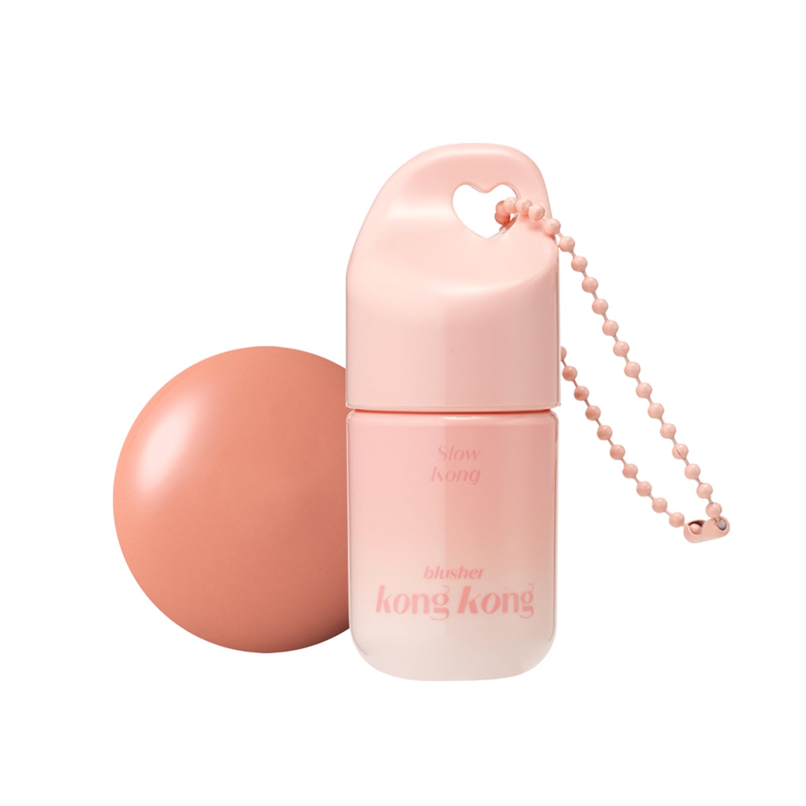 ETUDE Konkon Cheek 7g Liquid Cheek Blusher Natural Glossy Keyring Apricot [Etude Official] (04 Kon)