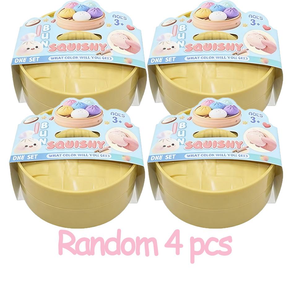 Knoedel Squishy Speelgoed met stoommandje Stressverminderend stuiterend speelgoed Stressverlichting Sensorische Internetberoemdheid Bal blind box Speelgoed