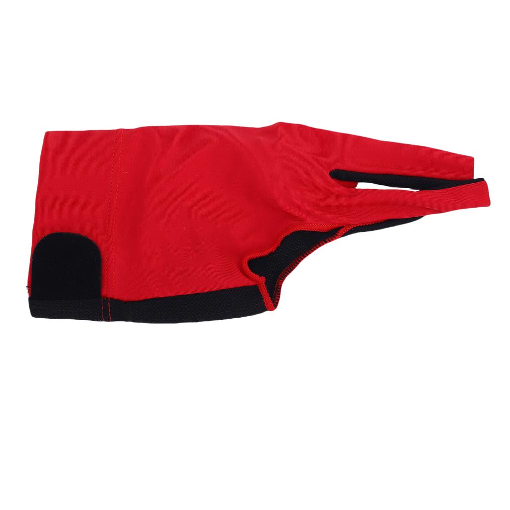 3 Finger Billiard Pool Glove Professional Breathable Anti Slip Right Hand Cue Sport Glove for Men Women Red