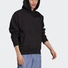 Adidas Originals Fleece Lined Warm Pullover Sweatshirt, Men Solid Color Sports Daily Tops Black H11377