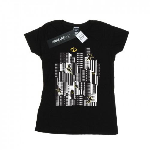 

Disney Womens/Ladies The Incredibles Skyline Cotton T-Shirt