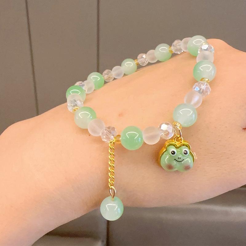 Cartoon Cute Sanrio  Bracelet Girls Kawaii Bracelet Creative Hello Kitty Beaded Bracelet Girl Gifts