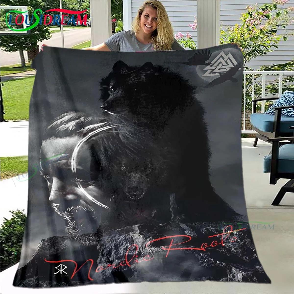 

Скандинавская мифология викингов Мягкий плед Спорт Гостиная Спальня Диван Кровать Плед Подарок на день рождения Путешествия Офис Плед для перерыва на обед 30x40in