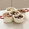 Pack of 1 Removable Drain Basket Fruit Bowl Double Layer Design for Hygienic Storage Snacks and Fruits PP Plastic