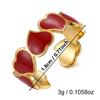 French Vintage Gold Aesthetic Ring for Women Waterproof Stainless Steel Old Money Antique Sunburst Stacking Jewelry