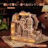 ROBOTIME 3D Wooden Marble Run with Marble Travel London Marble Roller Summer Vacation Craft Kit for Craft Brain Crafts for Adults and STEM Educational