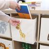 Animal Themed Foldable Toy Storage Box for Kids Cube Organiser Bin with Handles Large Capacity Playroom Organiser