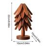 Wooden Insulation Trivet Tree Non-Slip Cup Coaster Set for Stove Pan Cup Teapot Hot Dishes Bowl, Anti-Scalding Cookware Coaster