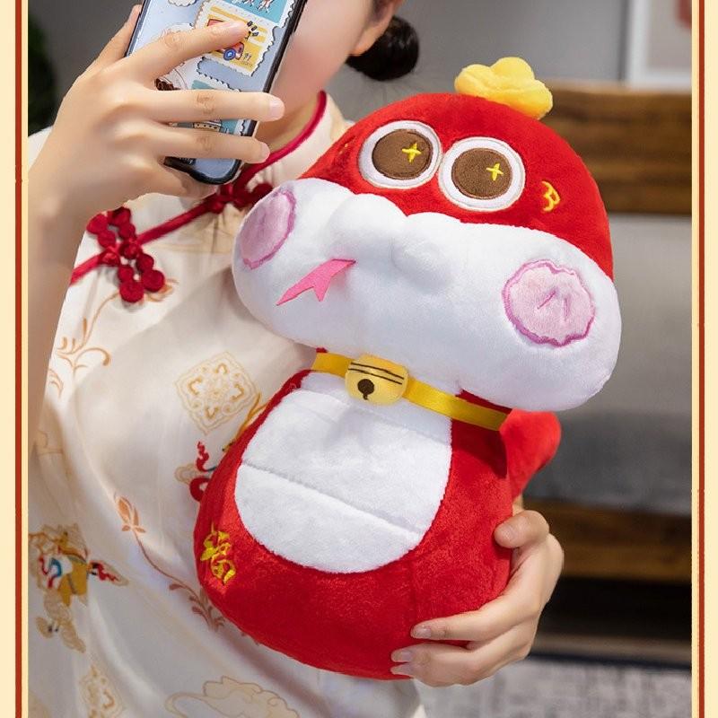 2025 Mascot Snake Plush Toy Dolls Room Decoration Ornaments Spring Festival Gift