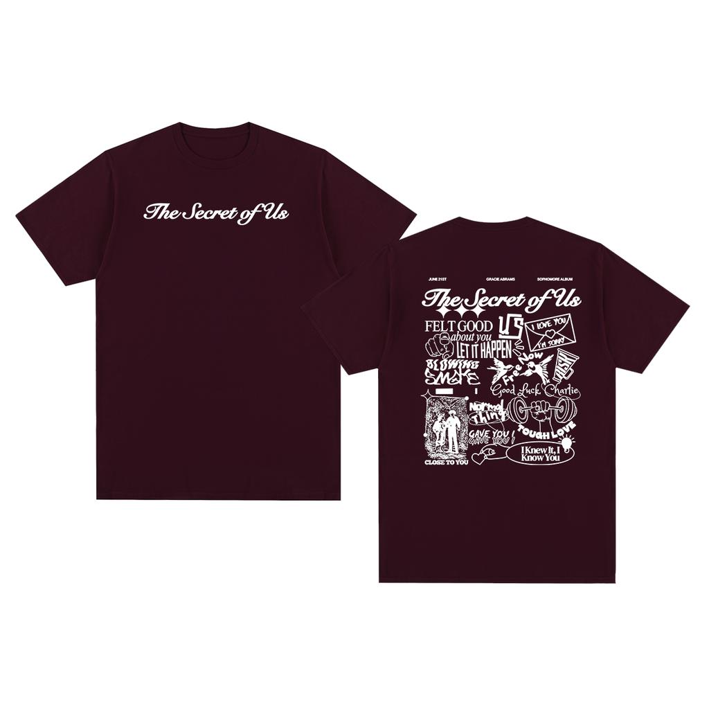 The Secret of Us Vintage Tshirt Gracie Abrams Streetwear Y2K 90s Cotton Unisex T Shirt New TEE TSHIRT Womens Tops