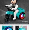 Children's 360-Degree Rotating Electric Tricycle Toy with Lights and Music.
