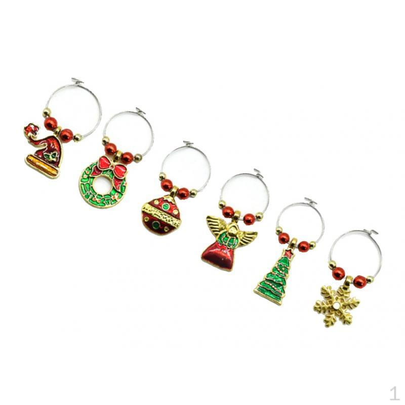 

6 Charm Pendant Glass Party Evening Angel Style