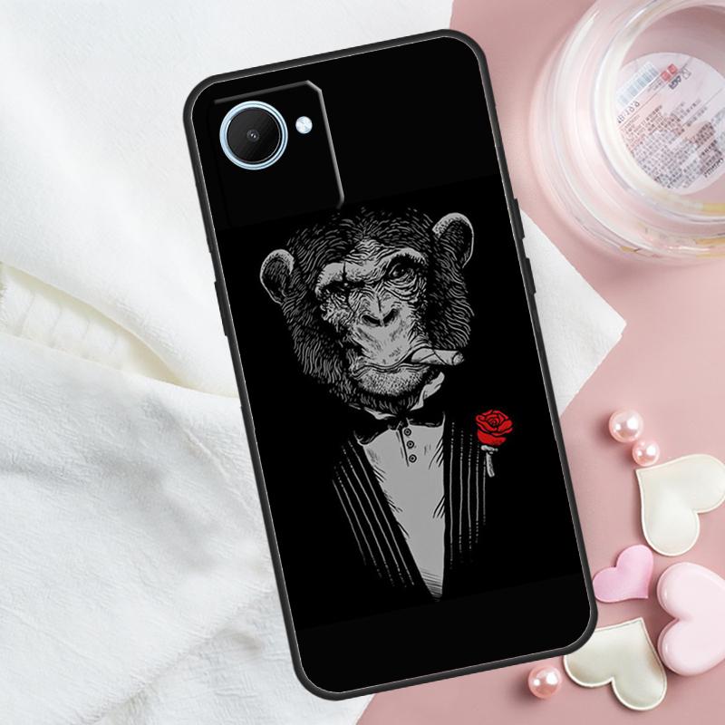 

Cartoon Monkey For Realme GT 6T 6 5 GT7 Pro C67 C75 C61 C55 C53 C51 C21Y C25S 10 11 12 13 14 Pro Plus Case Realme 14 Pro Plus
