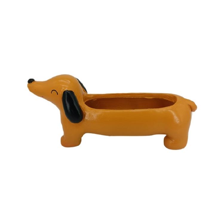 Cute Dogs Ornaments Resin Figurine Decorative Outdoor Decors Planter Outdoor
