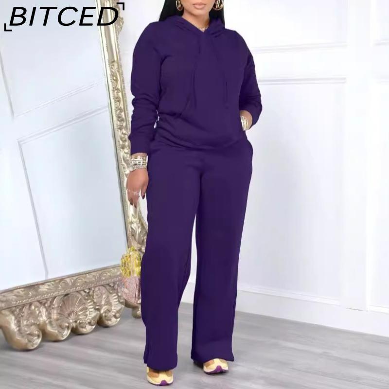 BITCED Herbst/Winter Damen Freizeit-Sweatshirt und Hosen Set