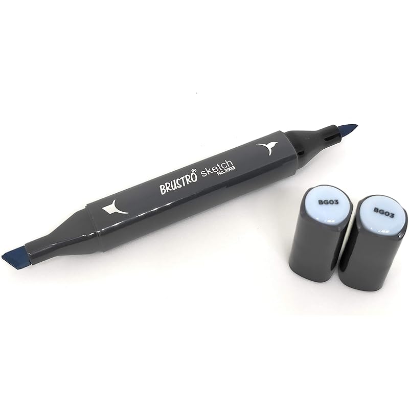 Brustro Artists Sketch Marker Blue Grey 3 0 синий
