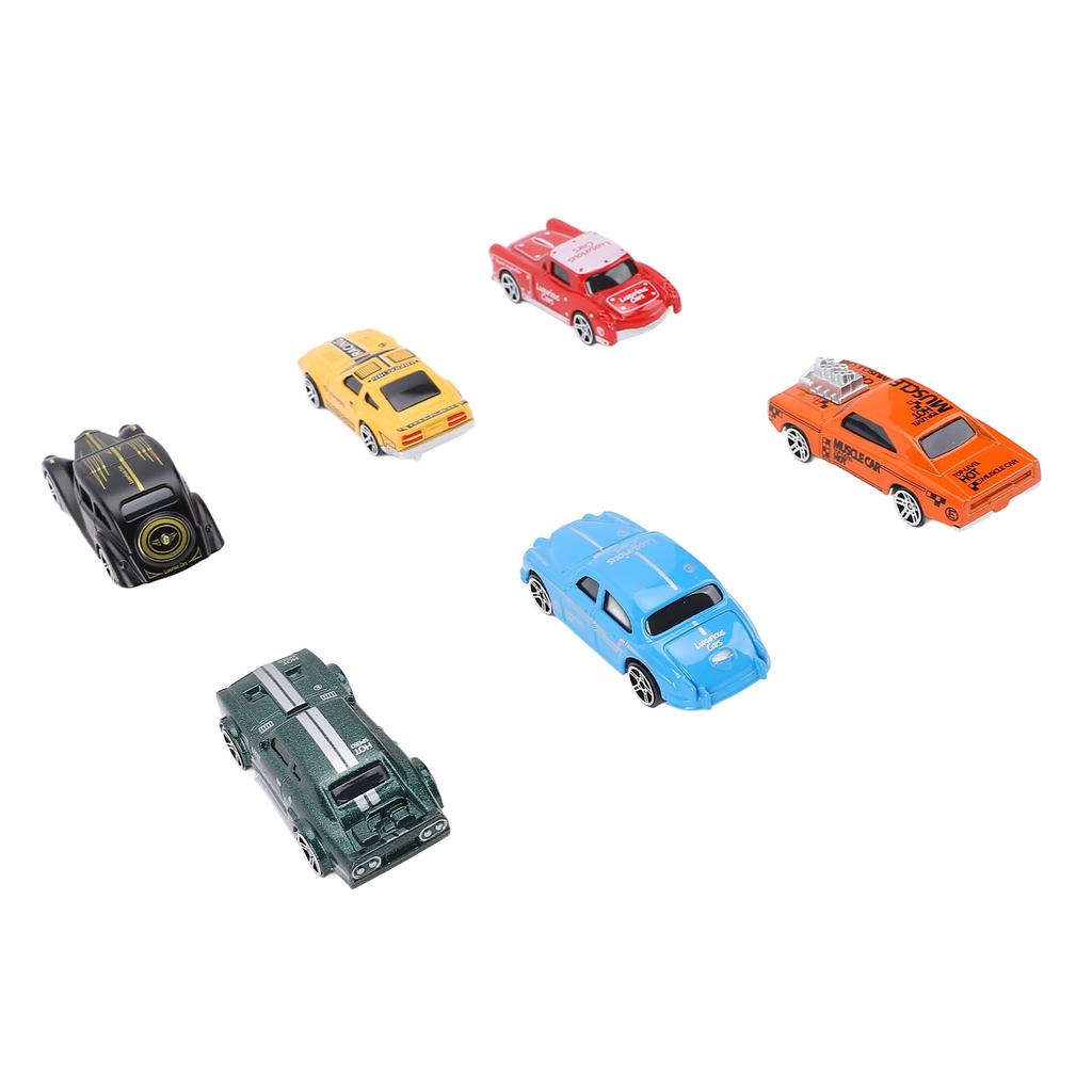Set 6 buc Mașinuțe Aliaj pentru Copii Mașină de Jucărie de Curse Set Vehicule pentru Copii Mici Decorațiune Acasă Cadou