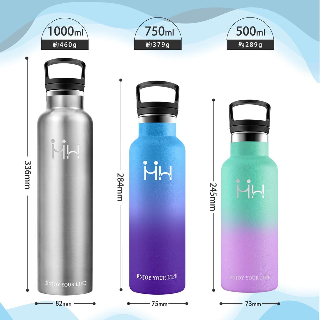 Aspirator de apă termo din oțel inoxidabil Două tipuri de căldură directă la rece Compatibil cu scurgeri Ușor de manevrat O sticlă de exercițiu cu apă [ASAKA], 750 ml,