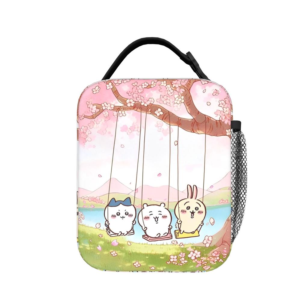 Cute Cartoon Manga Chiikawas Insulated Lunch Bags Leakproof Reusable Cooler Bag Tote Lunch Box Office Picnic Men Women