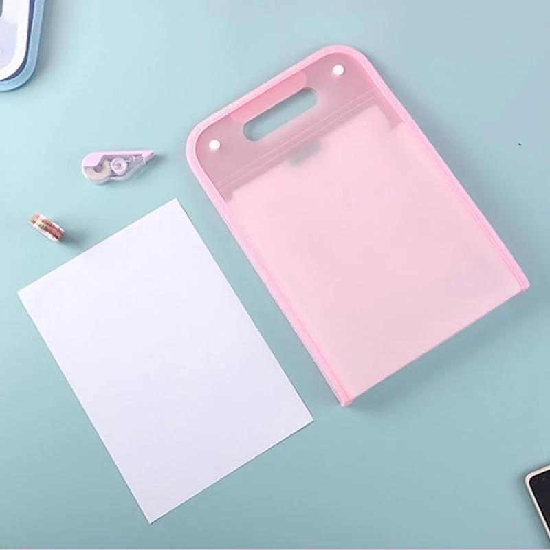 13 Grids Portable A4 File Folder Document Bag Large Capacity Transparent PP Vertical Organ Box Office Paper Storage Organizer