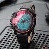 Diesel Griffed Watch Quartz Movement Leather Strap Black Dial Men watches DZ4519