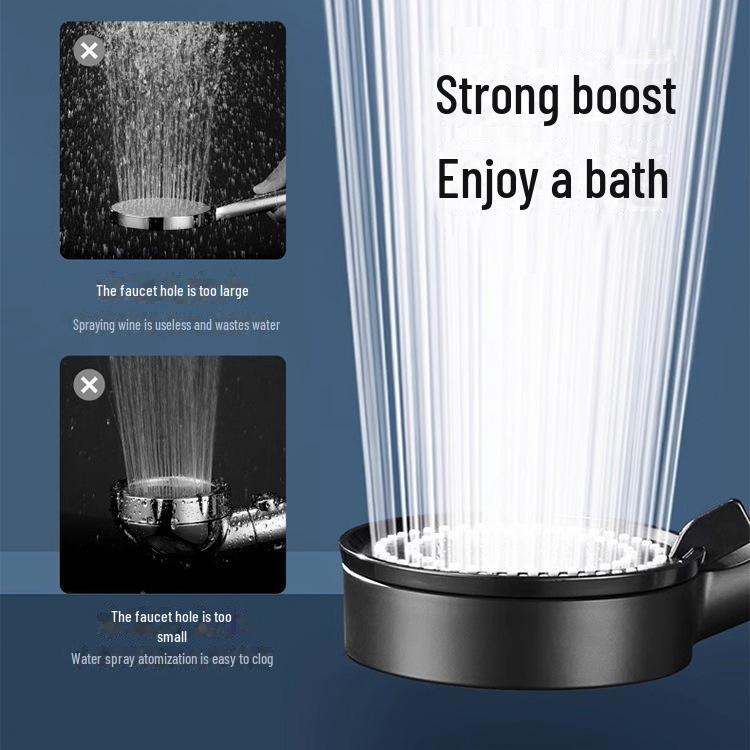 Hochdruck-Turbo-Duschkopf-Set mit großem Wasserausstoß