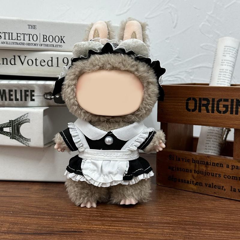 Labubu Kleidung Outfit Accessoires Für 17Cm Vinyl Labubu Plüschpuppe Freizeitkleidung Plüschtier Kleidung Ersatzset