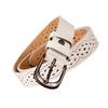 Hollows Flower Print Belt Elegant Fashionable Waistband Retros Styles Women Belt for Casual Wear