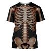 Male Skeleton Internal Organs 3D Printing T Shirt Men Human Structure Diagram Summer Short Sleeve T-shirt Funny Tops Tee Clothes