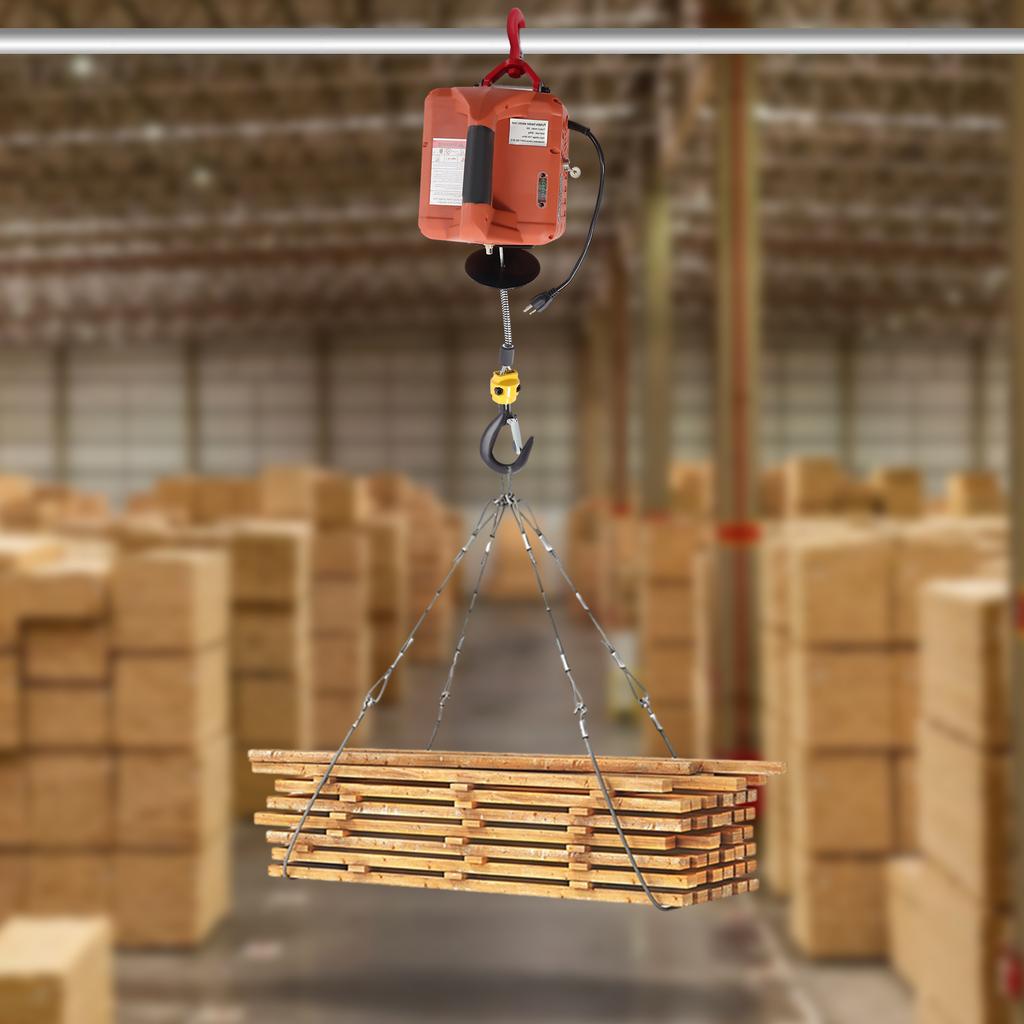 Portable Electric Hoist Wireless Remote Control 1100lbs Package Included 1* Electric Hoist Winch 1* Wireless Remote Control