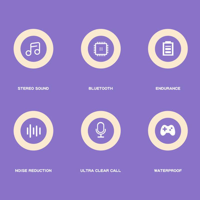 Cute Bluetooth Headphones Gradient Color Gaming Headphones Over-Ear Wireless Headset With Led Flashing, Lightweight Head-Mounted