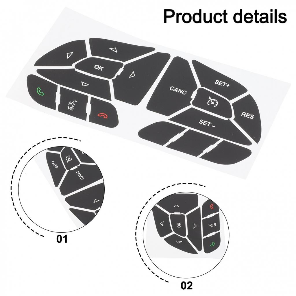 Stylish Button Repair Decals For DODGE CHARGER 2016-2022 Steering Wheels