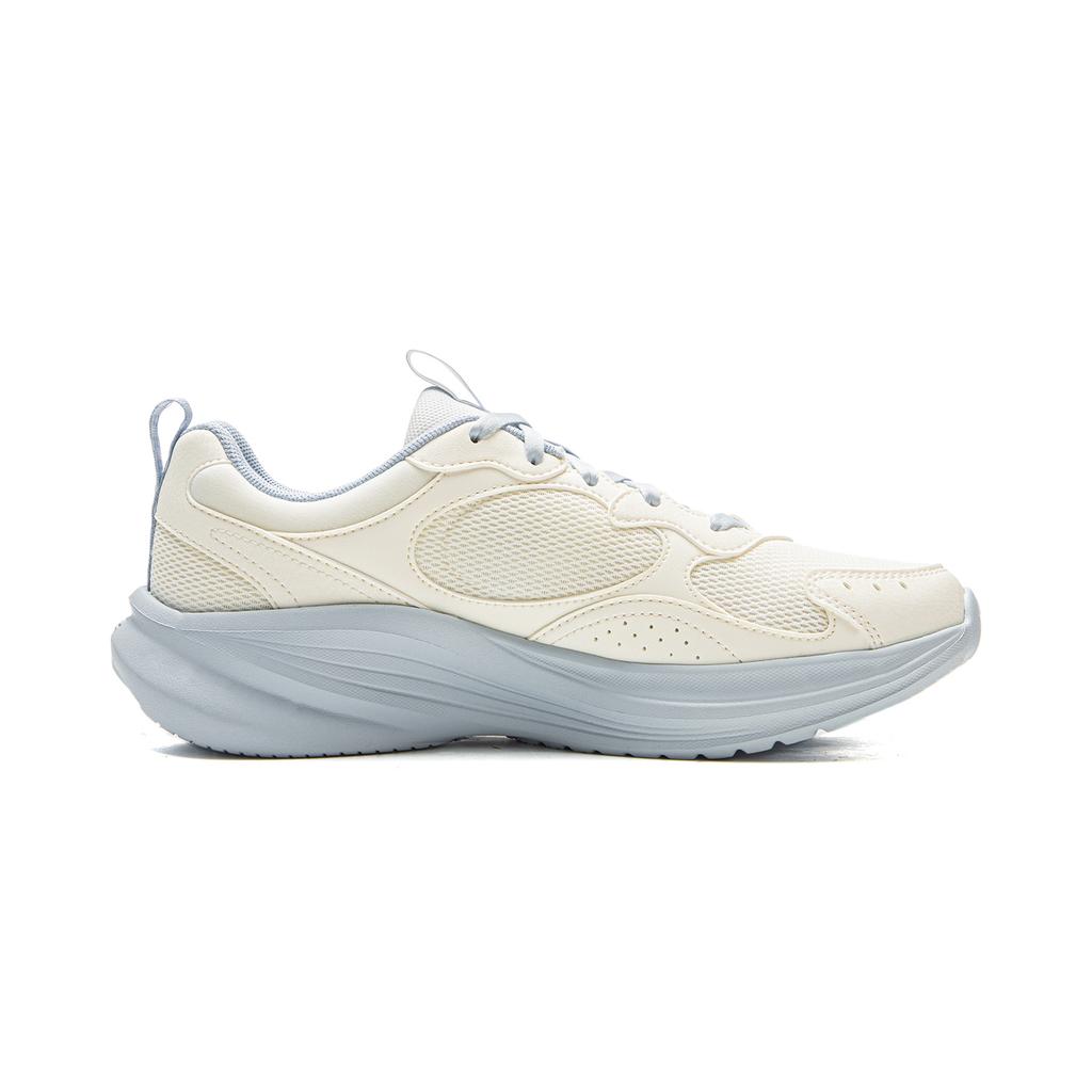 New LiNing Shock Absorbers Slip Resistant Abrasion Resistant Lightweight Low Top Running Shoes Women's White Blue ARSV110-2