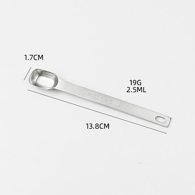 1 Pcs Stainless Steel Measuring Spoon Set Coffee Ingredients Cooking Baking Seasoning Tools Kitchen Accessories 6 specifications