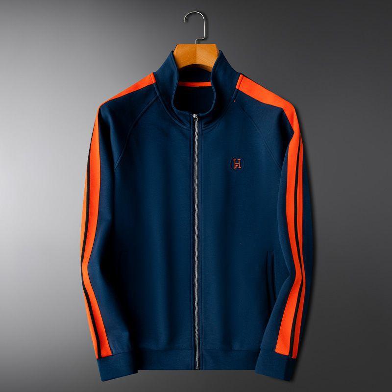 Men's Sportswear Set Standing Collar Zipper Casual Two-piece