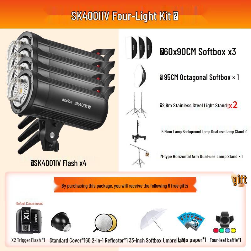 Godox SK400IIV Professional Studio Flash Kit